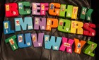 Vintage Tyco Sesame Street Jim Henson Jumbo Plastic Blocks 22 Alphabet Letters