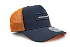 Mclaren F1 Racing Black   Orange Trucker Cap  Factory 2nd  No Flaws 