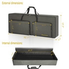 61-key Full Padded Keyboard Gig Bag  41 7     17 3     6 3   portable Electric Piano Key