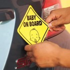 Baby On Board Car Stickers  Magnetic  Uv Resistant  Water Proof  2 Stickers 