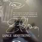 Oakley Mini Poster - Lance Armstrong Autographed - 11 X 17   Psa Authentication 