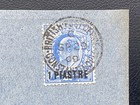 1909 British Levant Constantinople 1 Piastre Kevii Cover Nutley Uckfield Sussex