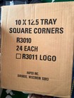 10    X 12 5 Inch Black Plastic Fast Food Tray  Set Of 24