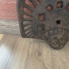 Antique Racine Cast Iron Implement Tractor  Seat  1900s Farm Primitive