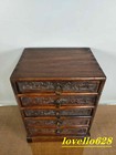Early Exquisite Rosewood Carved Chest Of Drawers