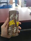 Vintage 1988 Purina Tin Hearty Chews Dog Snack Treats Brown Can Collectible 