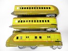 Marx M 10000 Up Streamliner Brown  Yellow Litho Windup 3 Pc O Gauge X6571