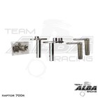 Raptor 700  Nerf Bars  Pro Peg Heel Gaurds Alba Racing  Silv Blk 197 T7 Blemish