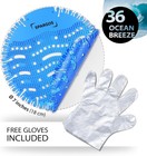 Urinal Screen Deodorizer 36 Pack  Urinal Cakes Pads  Fresh 3d Wave Antisplash   
