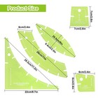 5pcs Double Wedding Ring Quilting Template Acrylic Sewing Rulers Durable Precise