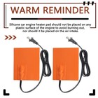 Car Engine Silicone Pad Heater 4x5   Self Adhesive  2pc Oil Pan Heater 150w 120v