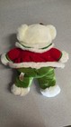 Vintage 2005 Hallmark Dan Dee Snowflake Teddy 12    White Bear Red green