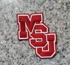 Vintage Mississippi State Msu Bulldogs Logo Patch  Embroidered Iron On 3 x 2 5 