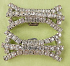 Vintage Clear Rhinestone Shoe Clips 50 s For Fancy Shoes Shoe Bling