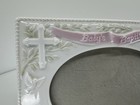 Russ Baby   s Baptism Picture Frame 4x6 Ceramic Lamb Cross Nursery Decor