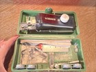 Singer Sewing Machine Button Hole Attachment Vintage Hand Held With Case  b2 