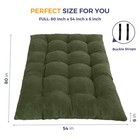 6  Japanese Floor Mattress  Foldable Futon Mattress Full Size  Tufted Roll Up   