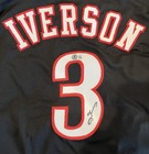 Allen Iverson Signed Custom Philadelphia 76ers Jersey  beckett 