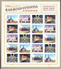 Trains Us 5758-5762 Historic Railroad Stations 20 Vf Forever Stamps Sealed Sheet