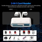 Sd Card Reader For Iphone Android  Memory Card Reader Built-in Dual Ios   Usb   