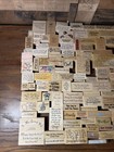 200 Pc Wood Rubber Stamp Lot - Mixed Messages Crafting Pieces - Best Wishes
