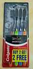 8 Pcs Colgate Slim Soft Charcoal Toothbrush 17x Slimmer Soft Tip Bristles