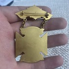 Antique Knights Templar Hugh De Payens Commandery Melrose Mass Enameled Medal