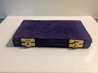 Vintage Apothecary Balance Scale  Brass  Purple Velvet Case