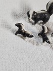 Vintage Lot Miniature Bone China Skunk Family Figurines 1   -2    Moma Love   Babies