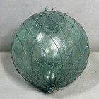 Lg  10    Vintage Japanese Old Ocean Salvage Nautical Glass Fishing Net Float Ball