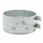 Up Exhaust Butt Joint Clamp For 7  Peterbilt Stack W tab Stainless  10321 Each