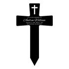 Personalized Memorial Acrylic Plaque Stake  Grave Marker Cross  Memorial Gift