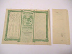 Antique 1909 Tammany Oil Co Tulsa Indian Territory Stock Certificate Indian Seal