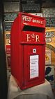 Royal Mail Cast Iron Er Post Box Pillar Red Black White Letterbox Powder Coated 
