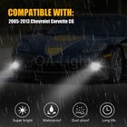 For 2005-12 2013 Chevy Corvette C6 Led Fog Lights Clear Lens Bumper Lamps Pair