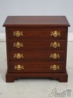 73859  Henkel Harris Cherry 4 Drawer Chairside Chest Nightstand