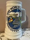 Vintage 1986 World Exposition Vancouver Canada Ceramic Beer Stein