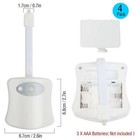 4pack Toilet 16 Color Led Motion Activated Sensor Bathroom Bowl Seat Night Light