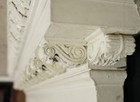 Antique 96 125 In  White Wood Doorway Pediment