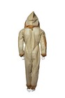 Ms 3 Layer Bee Suit One Pair Bee Gloves Beekeeping Suit Fencing Veil Small Khaki