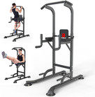 Home Gym Power Tower Station Workout Equipment Pull Up Bar Adjustable Height 