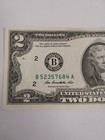 2013 Two Dollar Bill  b new York Federal Reserve Note  crisp  
