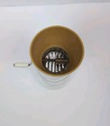 Vintage 1960 s Federal Housewares Harvest Gold Top Nut Grinder Glass Bottom Usa