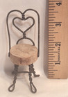 Lot Of 3 Vtg Metal Wire Mesh Dollhouse Miniature Any Room Furniture Chairs