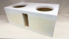 2x12  Heavy Duty Birch Double Baffle Vented Subwoofer Box Ported Enclosure