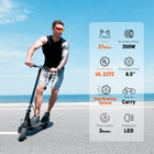 Electric Scooter Adult Folding E-scooter 350w Long Range 21mph Fast Speed W  App