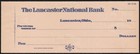 Vintage Bank Check The Lancaster National Bank Lancaster Ohio Unused N-mint