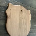 Rustic Cherry Wood Deer European Skull Mount Plaque Shield Hunting Taxidermy