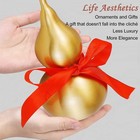 Feng Shui Wu Lou Brass Gourd With Red Luck Strip For Charm Prosperity Home Fu   