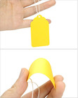 500pc Yellow Price Tags With String Blank Writable Hang Labels For Gifts Jewelry